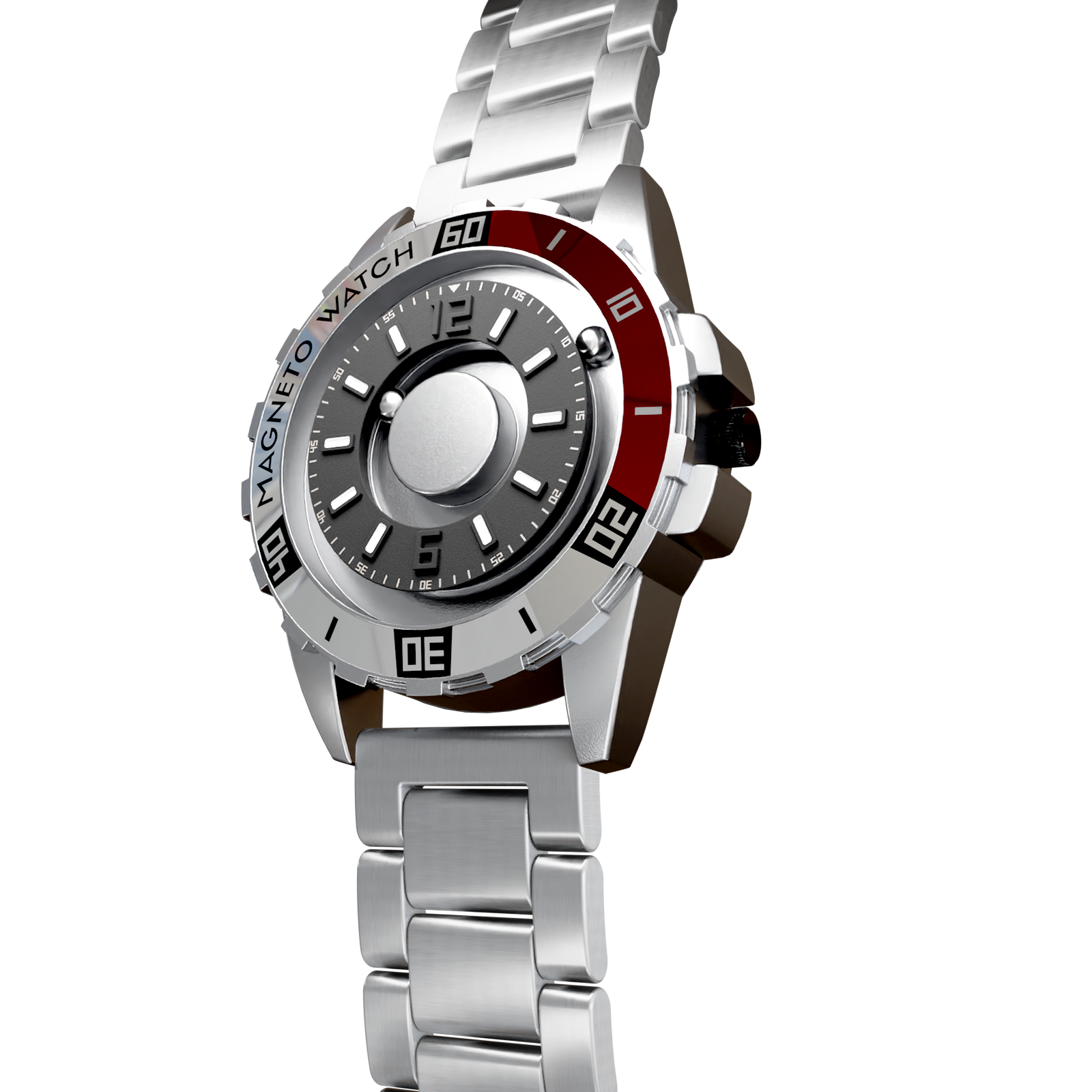 Uranus Red steel silver