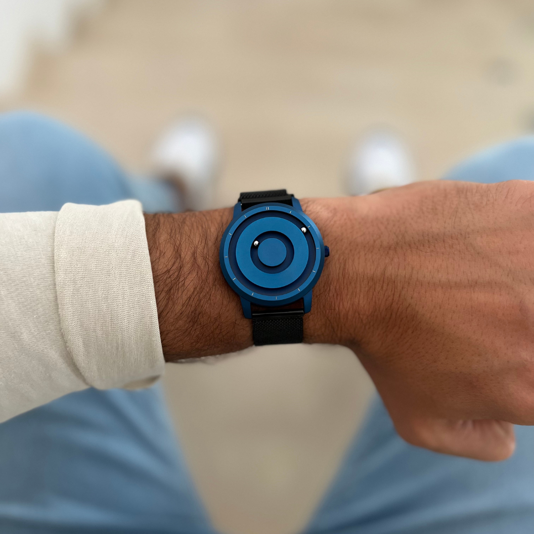 Jupiter Blue mesh magnetic black