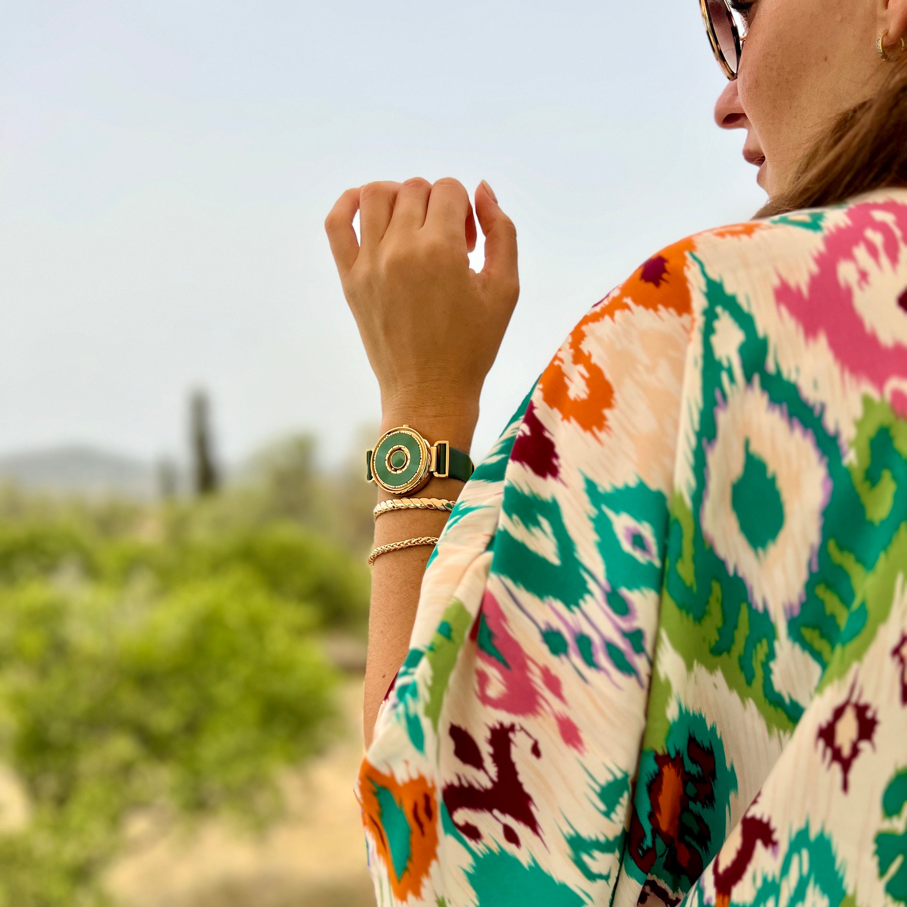 The most popular fashion watches in 2024 - Earth Gravity-Bella Gold Green