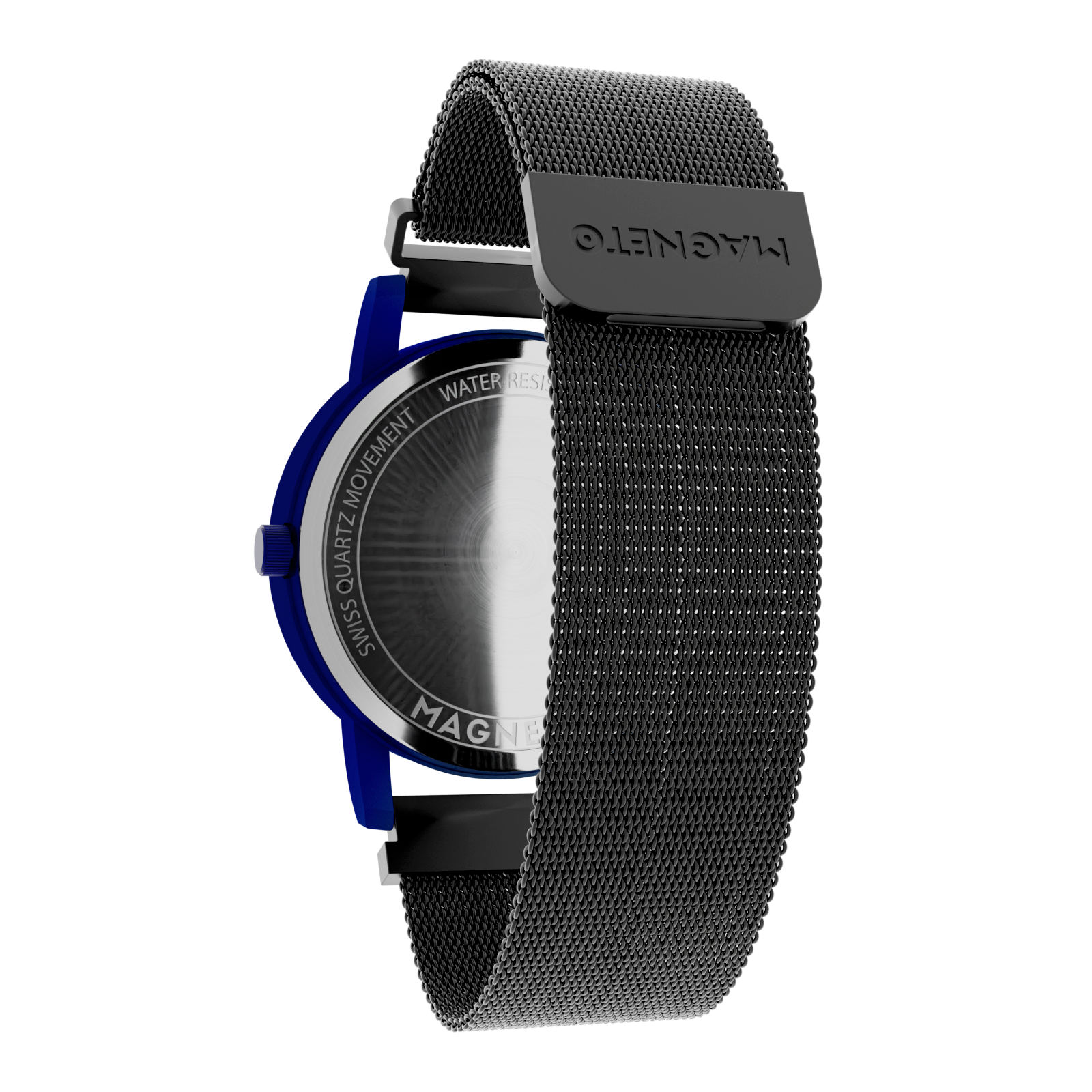 Jupiter Blue mesh magnetic black