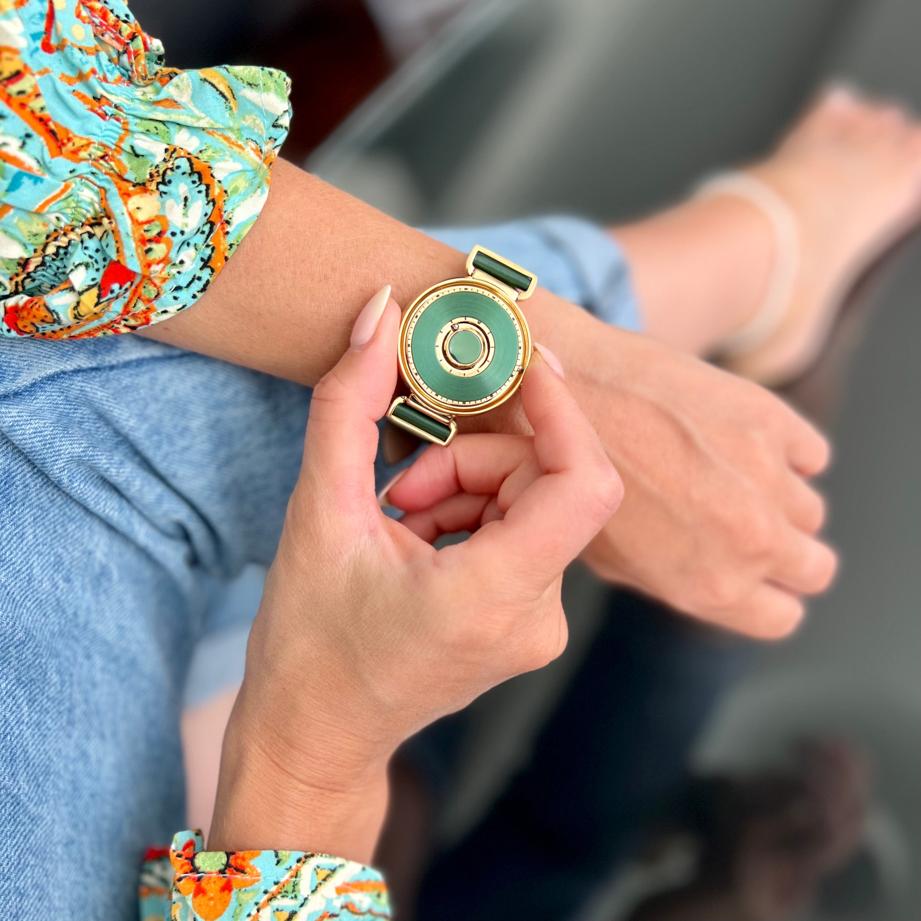 The most popular fashion watches in 2024 - Earth Gravity-Bella Gold Green