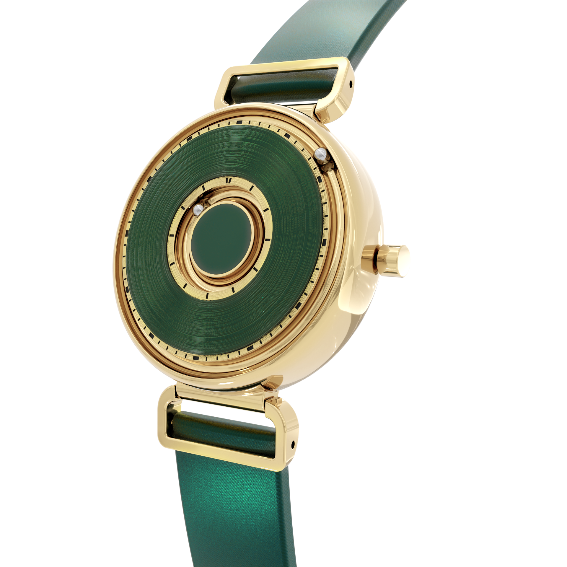 The most popular fashion watches in 2024 - Earth Gravity-Bella Gold Green