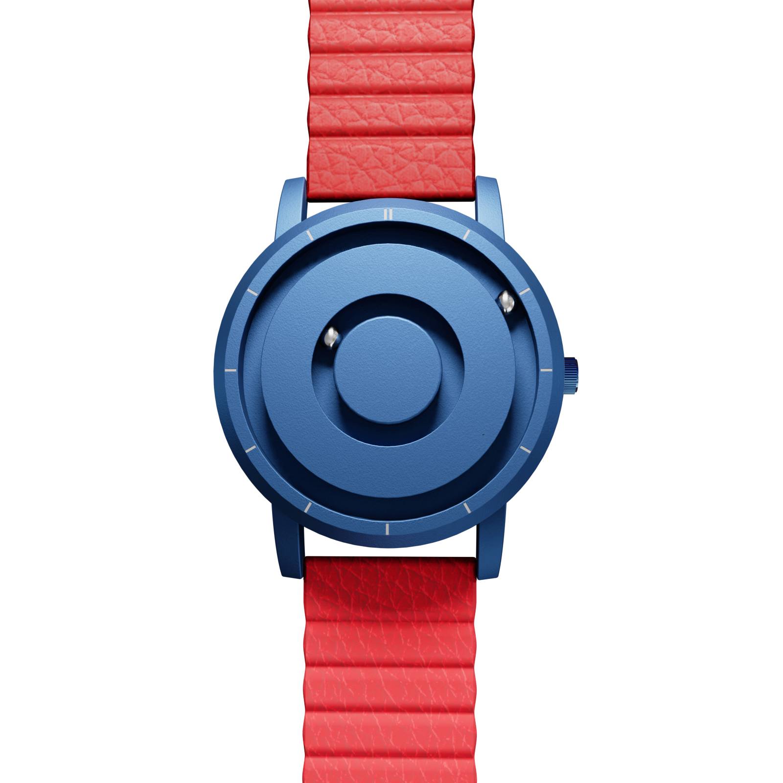 Jupiter Blue synthetic leather magnetic red