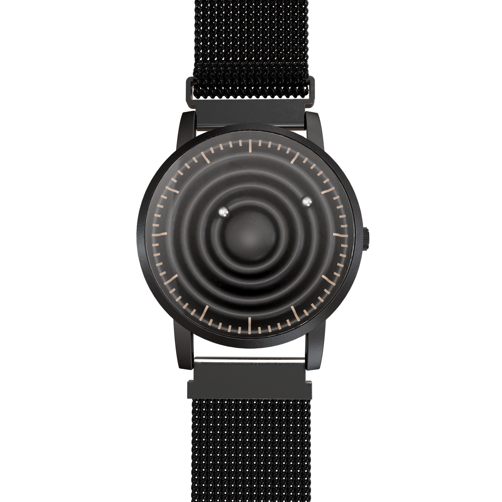 Wave Black mesh magnetic black